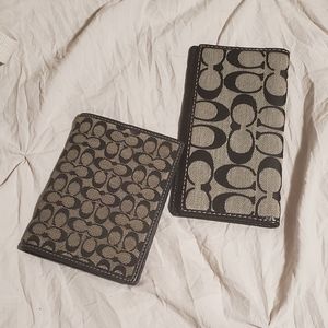 Coach wallet and check holder